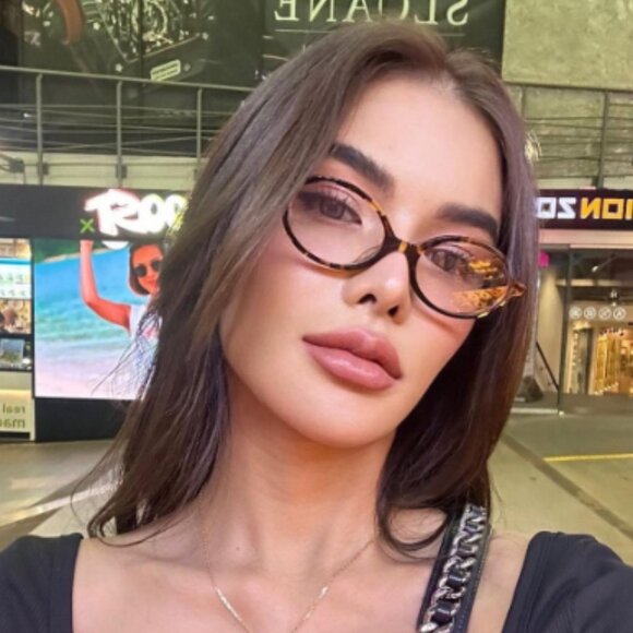 NEW MU04ZS VAU08N MIU MIU HAVANA CLEAR MU04ZS OVAL MU04ZSF WOMEN EYEGLASSES